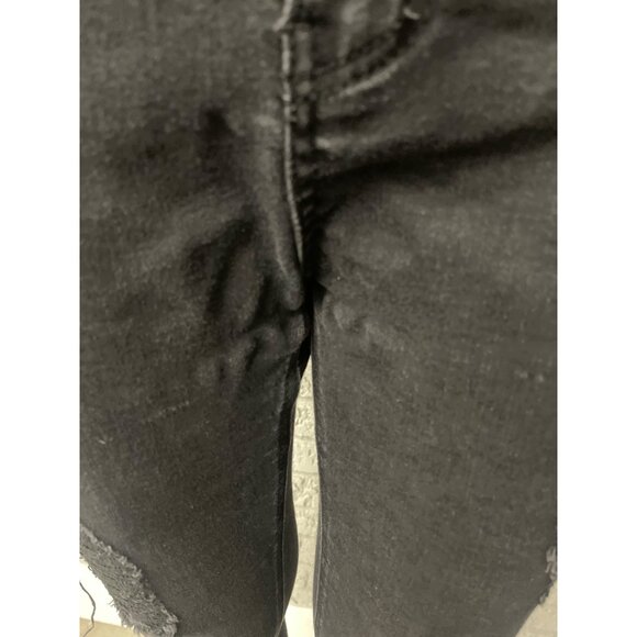 Wax Jean Women Black Stretch Distressed Skinny Jeans Size 9 /29 - Picture 4 of 11